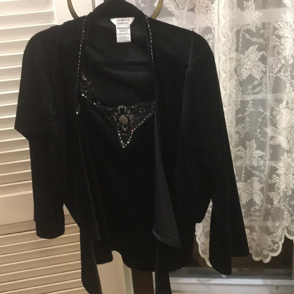Velvet sequined and lace twin set. George. 18w—20w - Picture 6 of 8